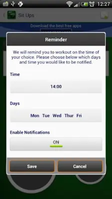 Sit Ups - Fitness Trainer android App screenshot 1